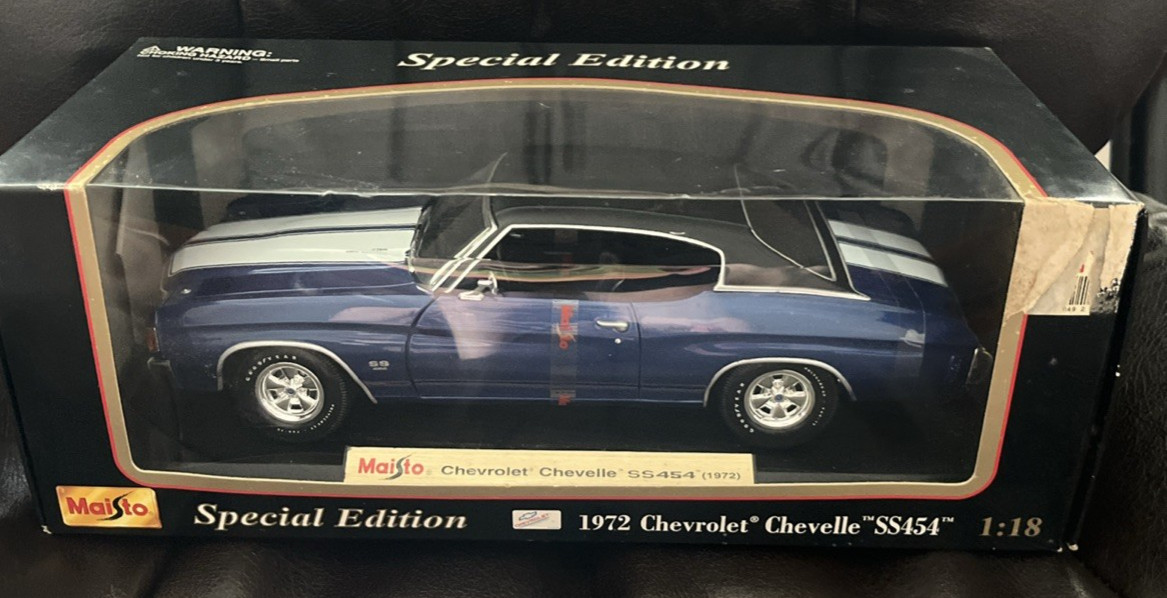 1972 CHEVROLET CHEVELLE SS454 MAISTO SPECIAL EDITION 1/18 NRFB