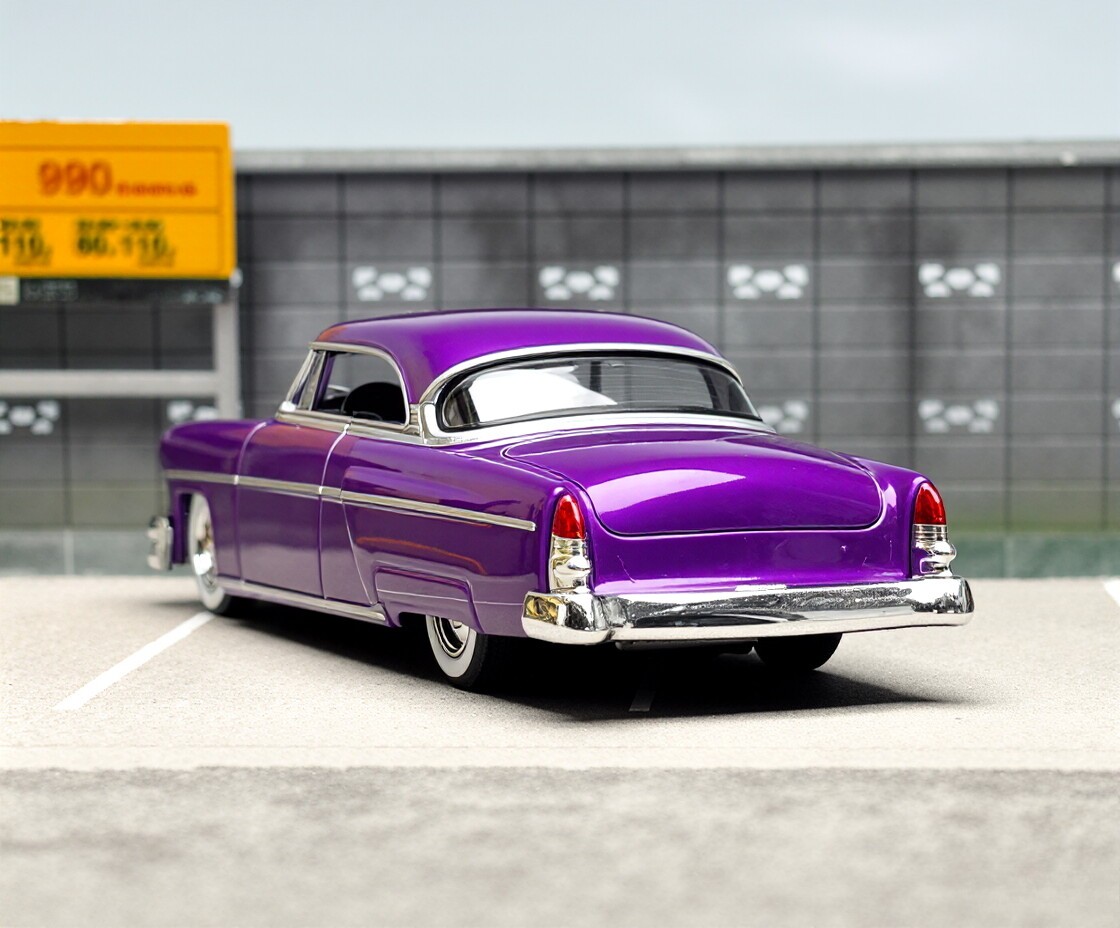 MINIGT 1:64 Purple 1954 Capri Hot Rod Classic Model Diecast Metal Car