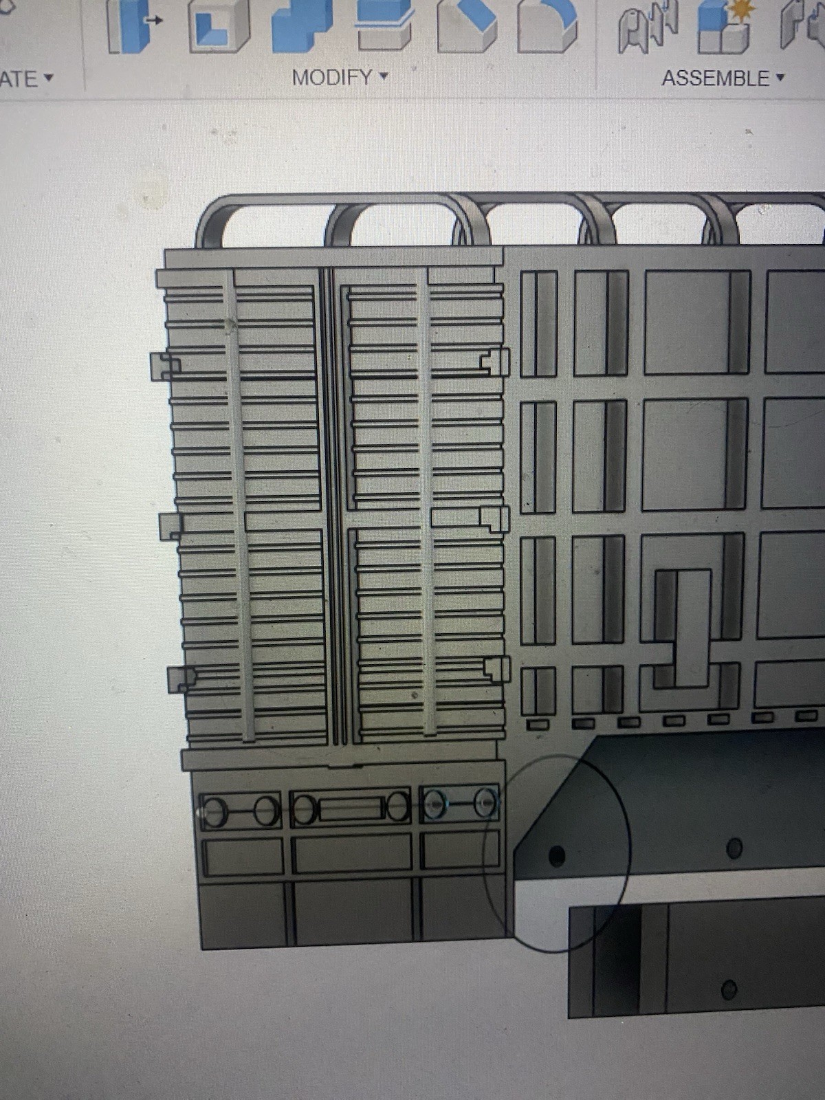 1/16 Scale ferbus jaula 2 Axel Trailer