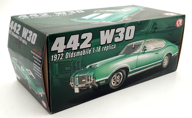 ACME Models 1/18 Scale A1805602 – 1972 Oldsmobile 442 W30 – Green