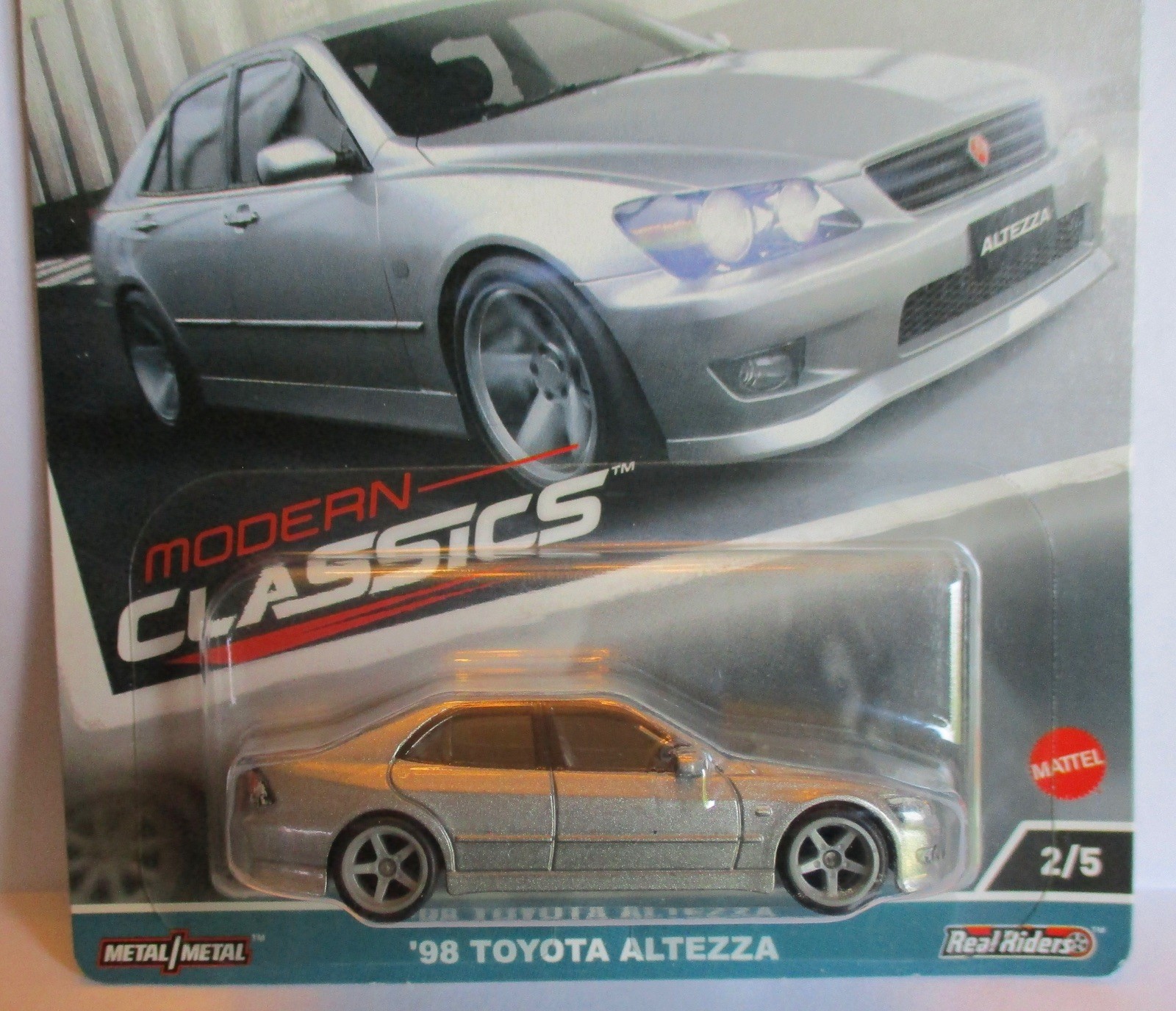 HOT WHEELS CAR CULTURE MODERN CLASSICS ’98 TOYOTA ALTEZZA SILVER 2/5