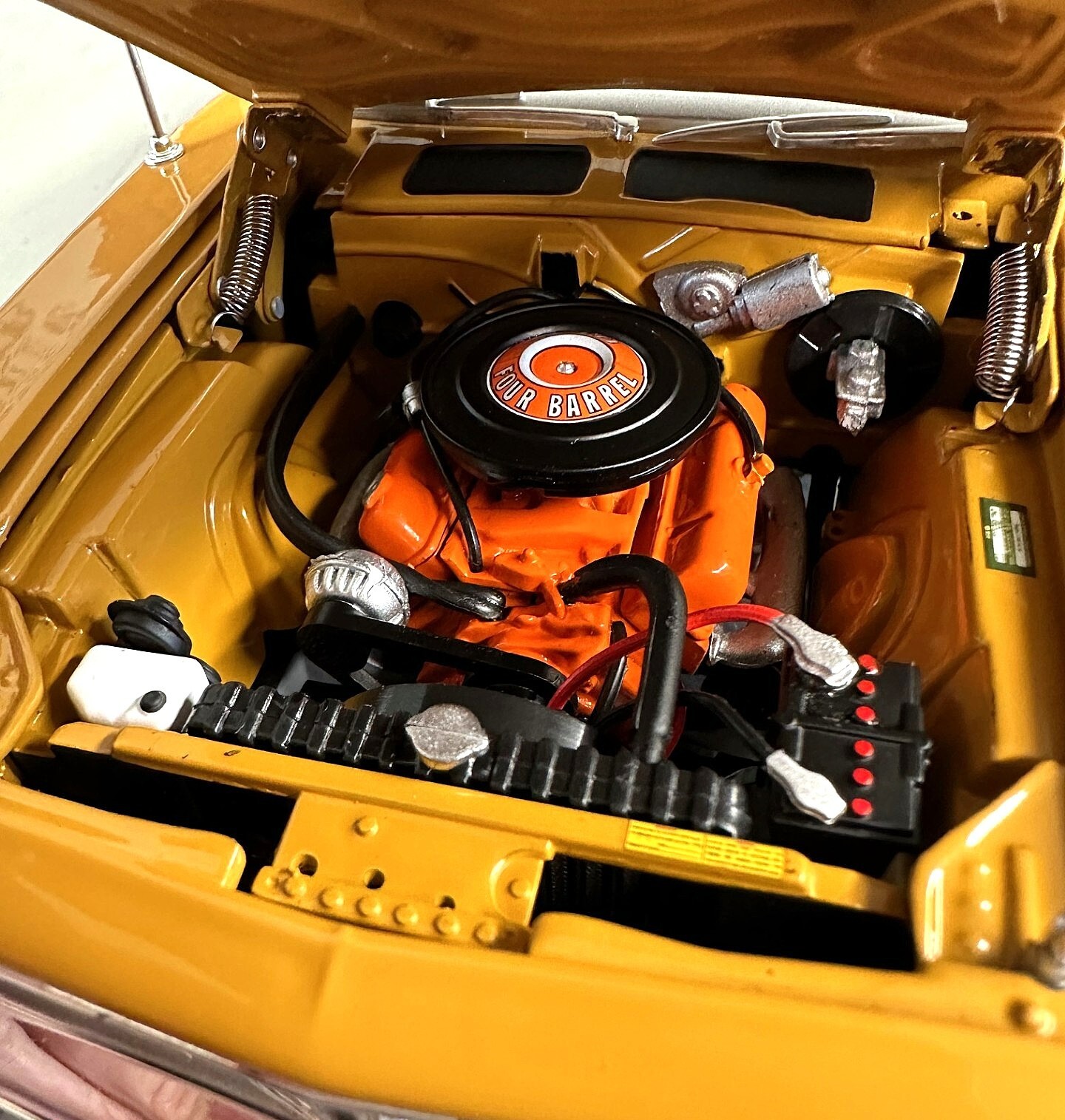 1/18 SCALE, YCID, 1971 PLYMOUTH CUDA 340, BAHAMA YELLOW, FIRST 340 MADE !