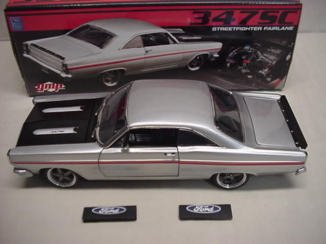 FAIRLANE SILVER 1967 FORD HARD TOP STREET FIGHTER GMP 1/18 SOLD OUT NICE 1122