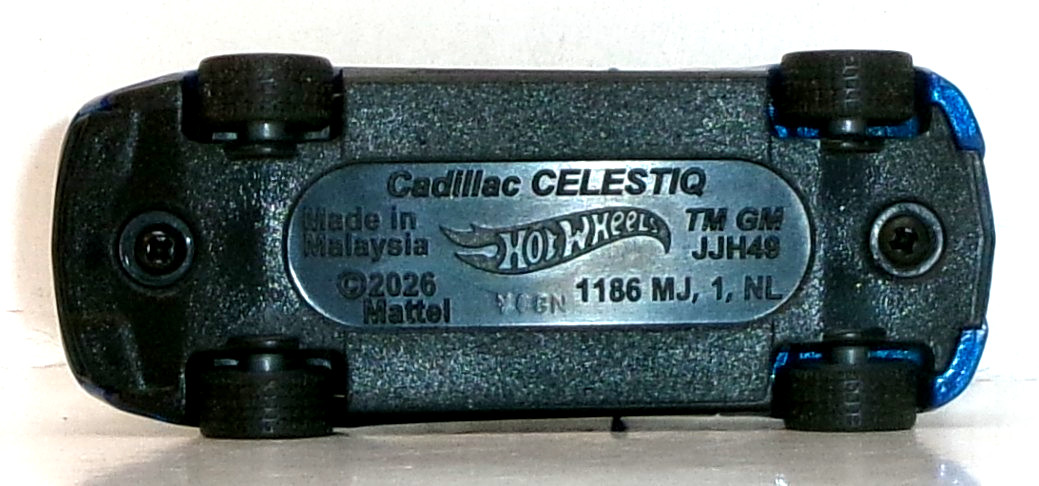 LOOSE 2026 HOT WHEELS 1:64 DARK BLUE CADILLAC CELESTIQ WHEEL SWAP REAL RIDERS