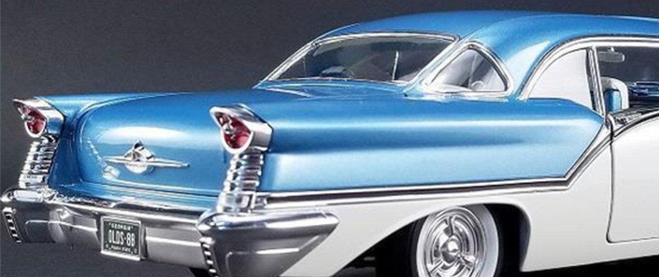 OLDS Oldsmobile Toronado 1Built Model Promo Classic Car Race Carousel BLU 442 12