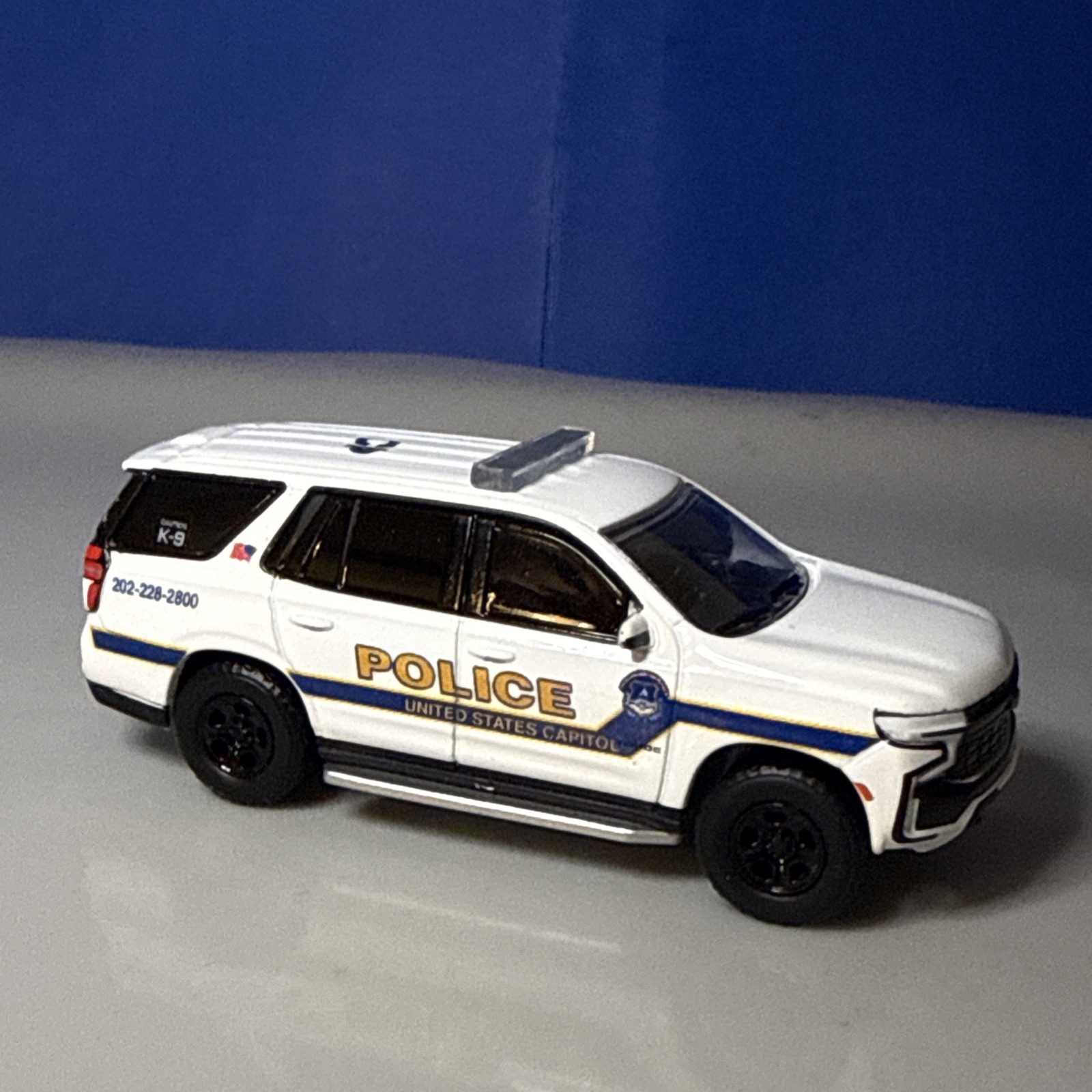 Greenlight 1:64 Chevrolet Tahoe Custom United States Capitol Police K-9 Unit