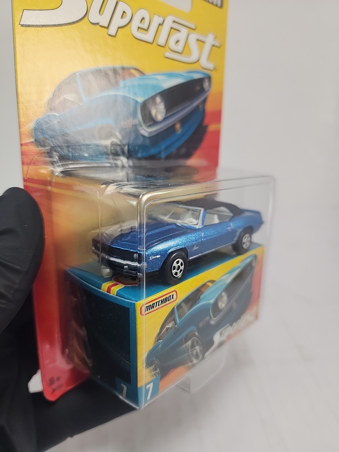 Matchbox Superfast #7 Blue 1969 CHEVY CAMARO Z/28 Limited Edition