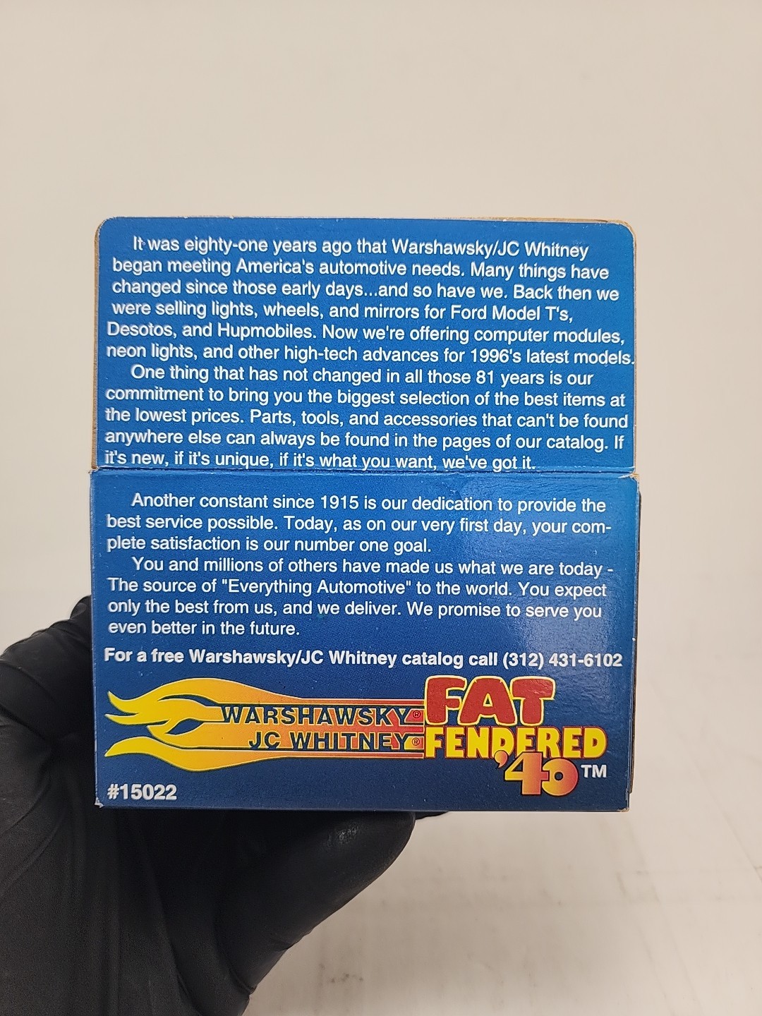 Hot Wheels JC Whitney Everything Warshawsky Fat Fendered ’40 #15022