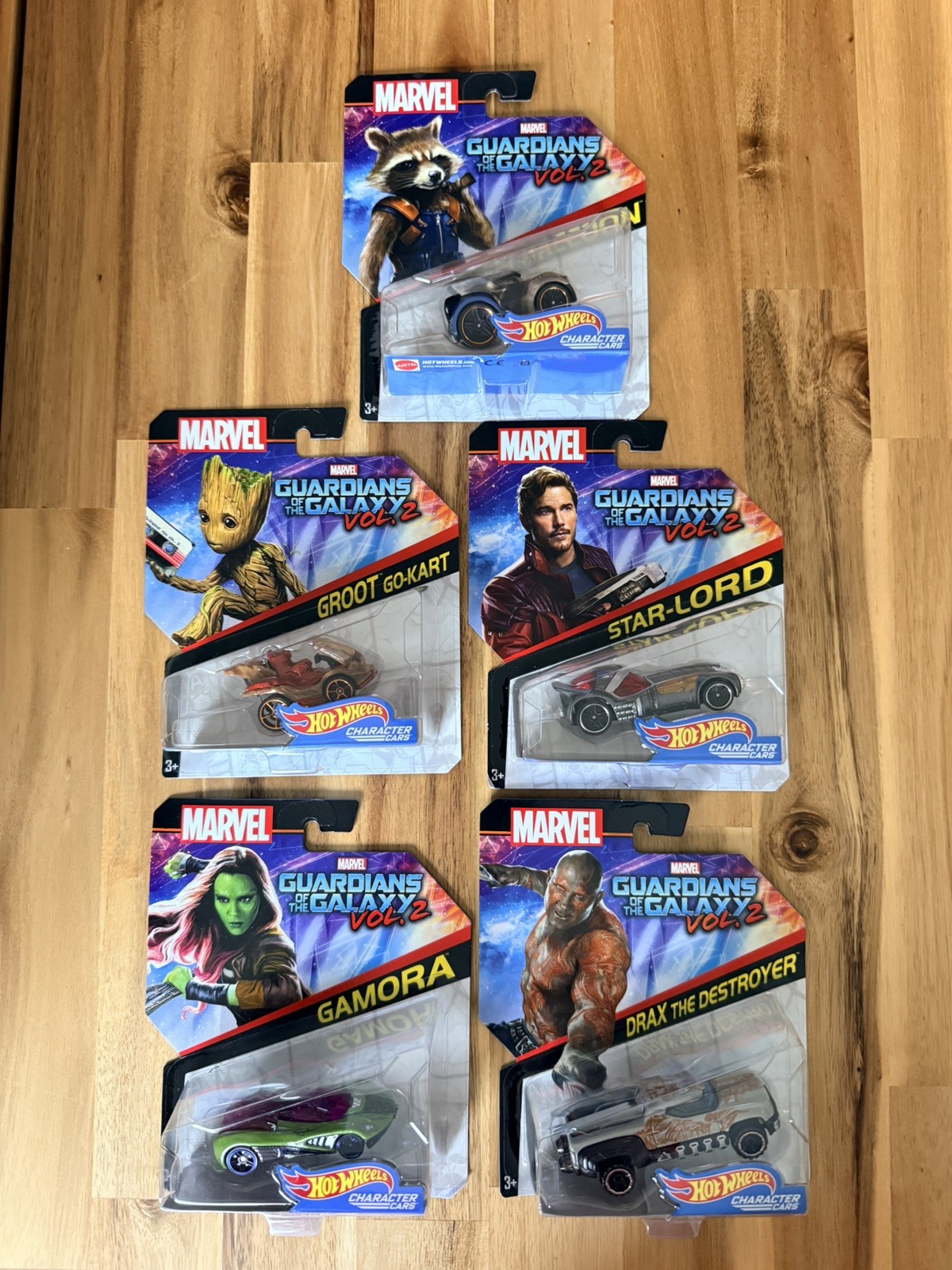 Hot Wheels Marvel Guardians of the Galaxy Vol 2 Lot of 5