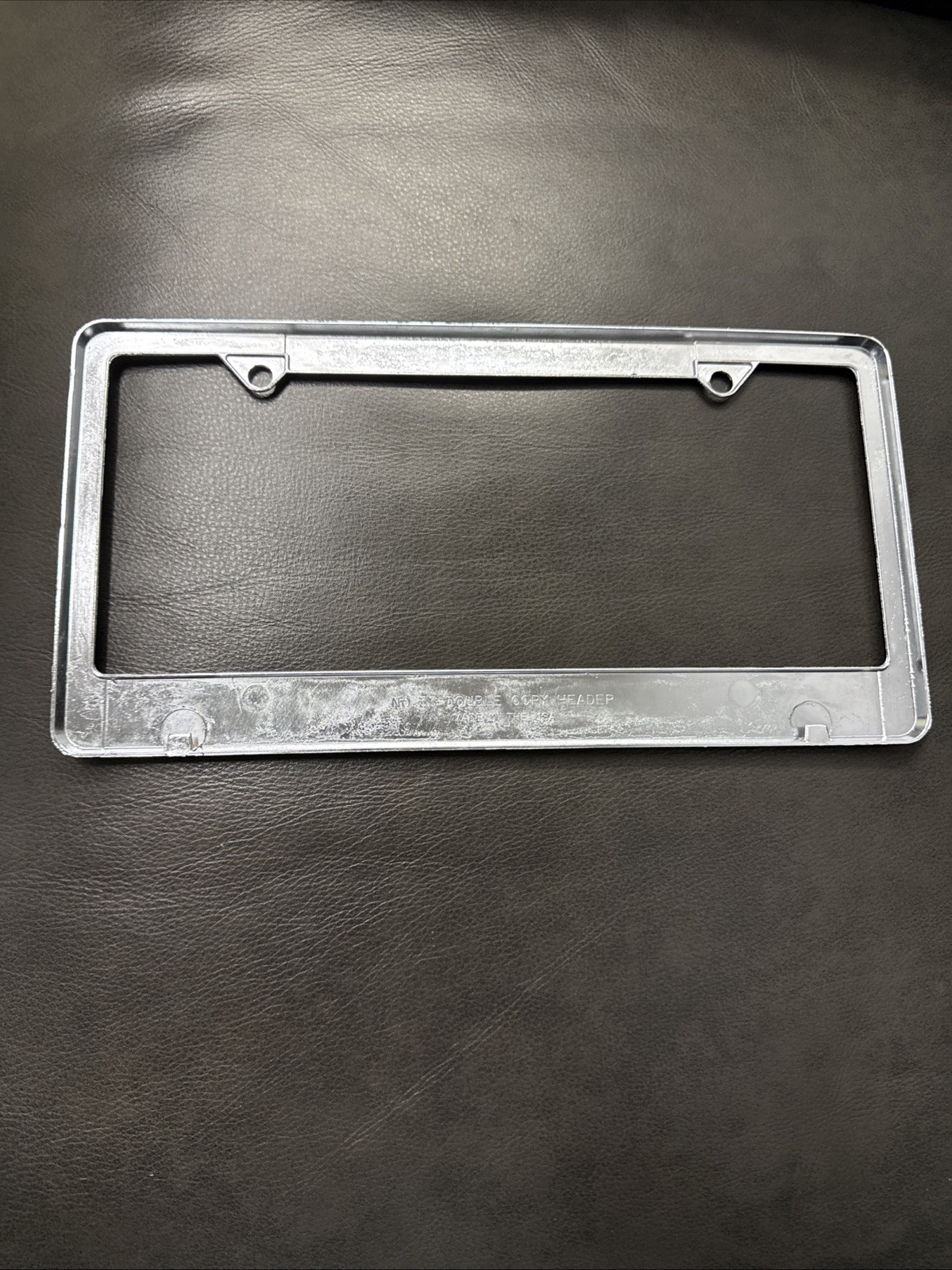 Set Of 2 Winross Collector Car License Plate Metal Frame Pair for Automobile