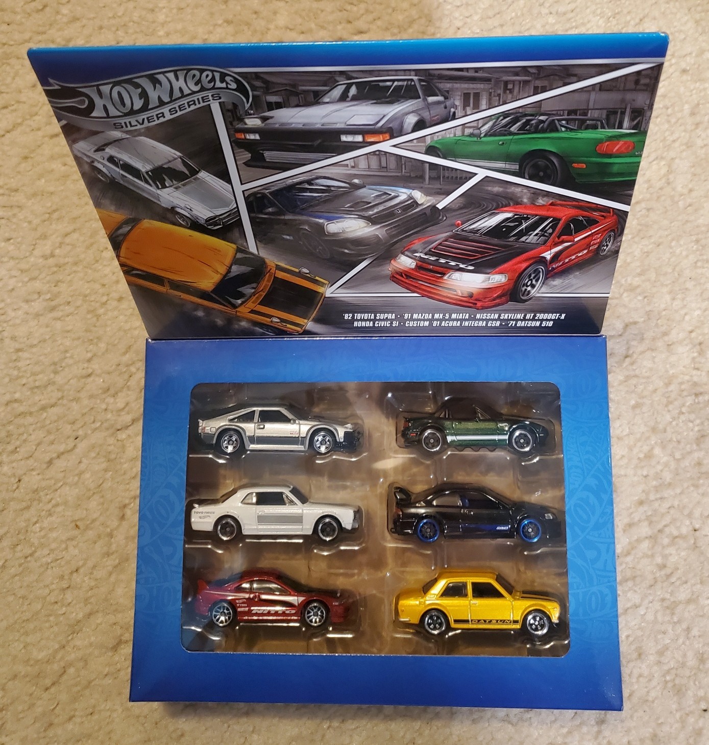 Hot Wheels 2025 Silver Series TOYOTA, MAZDA,NISSAN, HONDA CIVIC, CHOOSE YOUR CAR