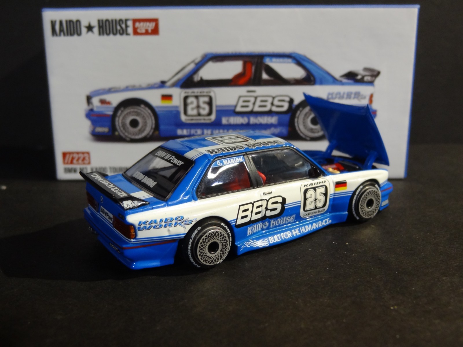 KAIDO HOUSE x MINI GT – BLUE – BMW M3 KAIDO TOURING CHAMP V1 #KHMG223