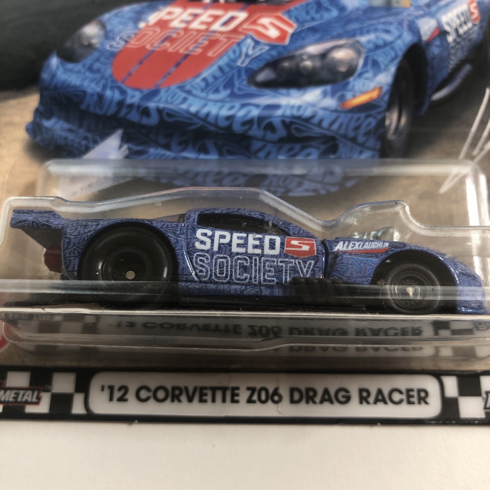 2022 HOT WHEELS 1:64 PREMIUM BOULEVARD #51 BLUE ’12 CORVETTE Z06 DRAG RACER