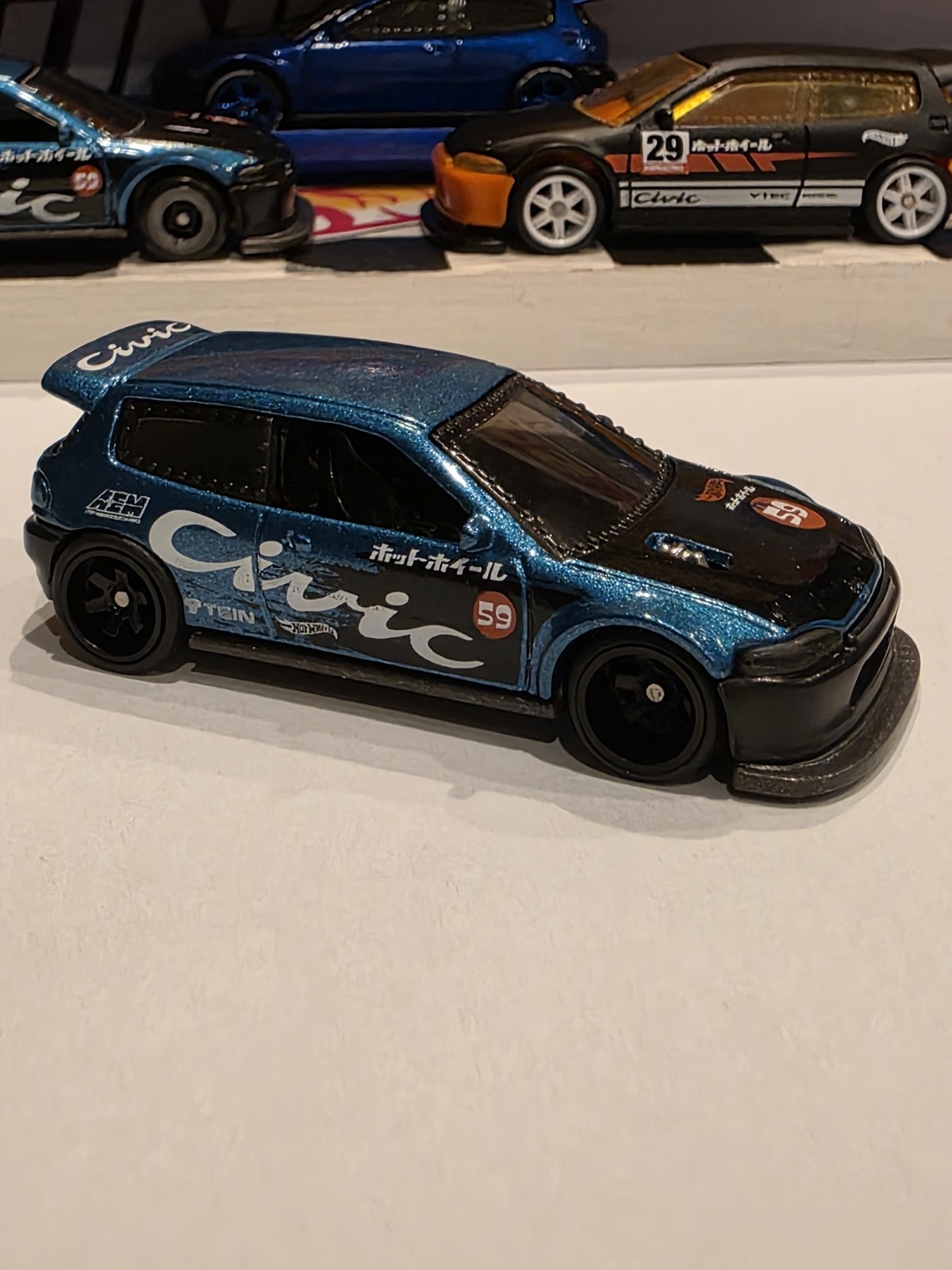 Hot Wheels Custom Honda Civic HCT11 ×2