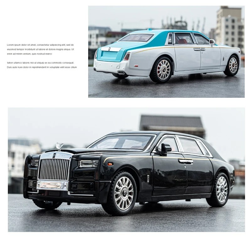 1:18 Rolls-Royce Phantom Car Alloy Model Diecast Model Collection Kids Gift