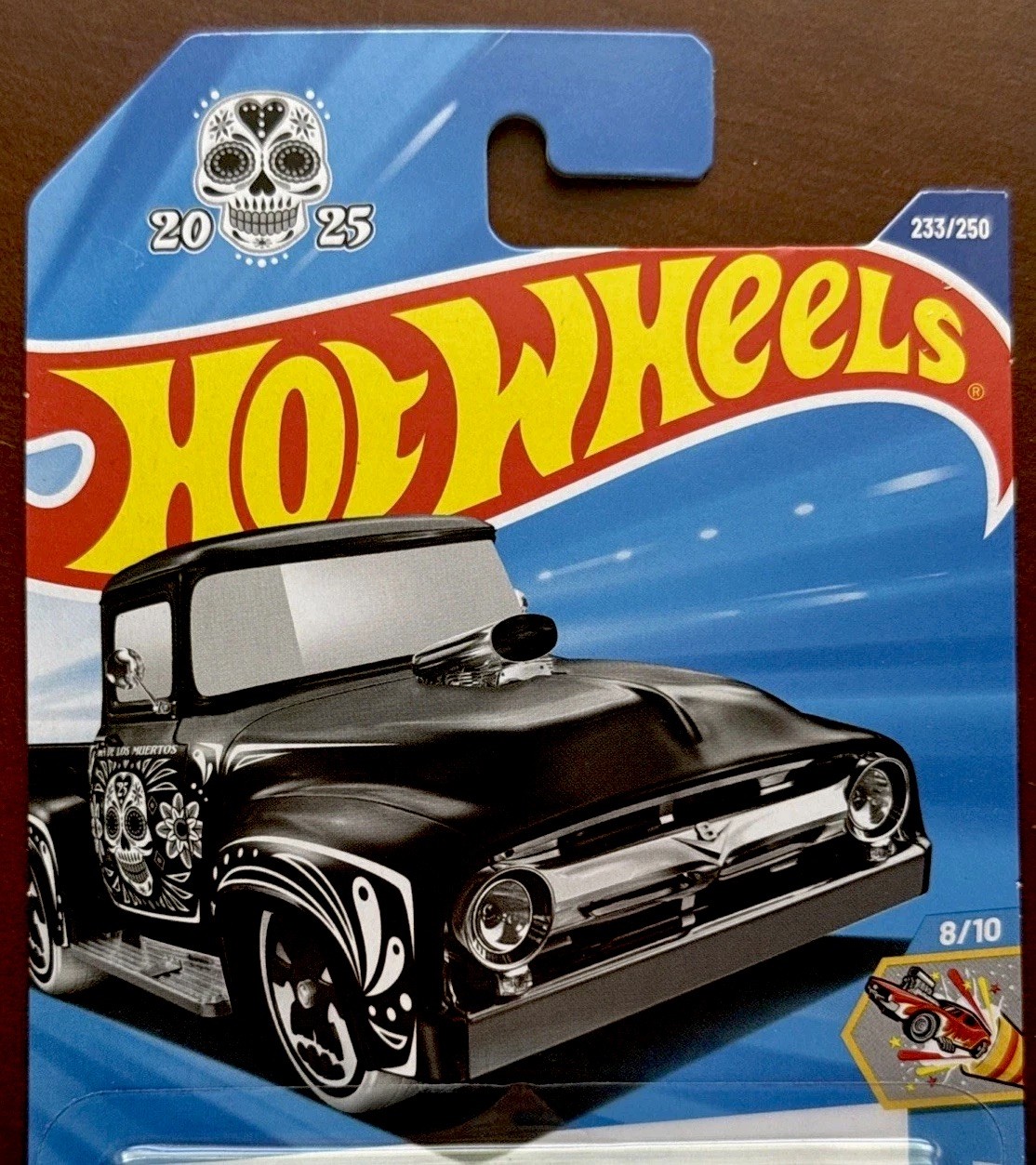 2025 Hot Wheels Custom ’56 Ford Truck #233/250 International Card MATTE BLACK