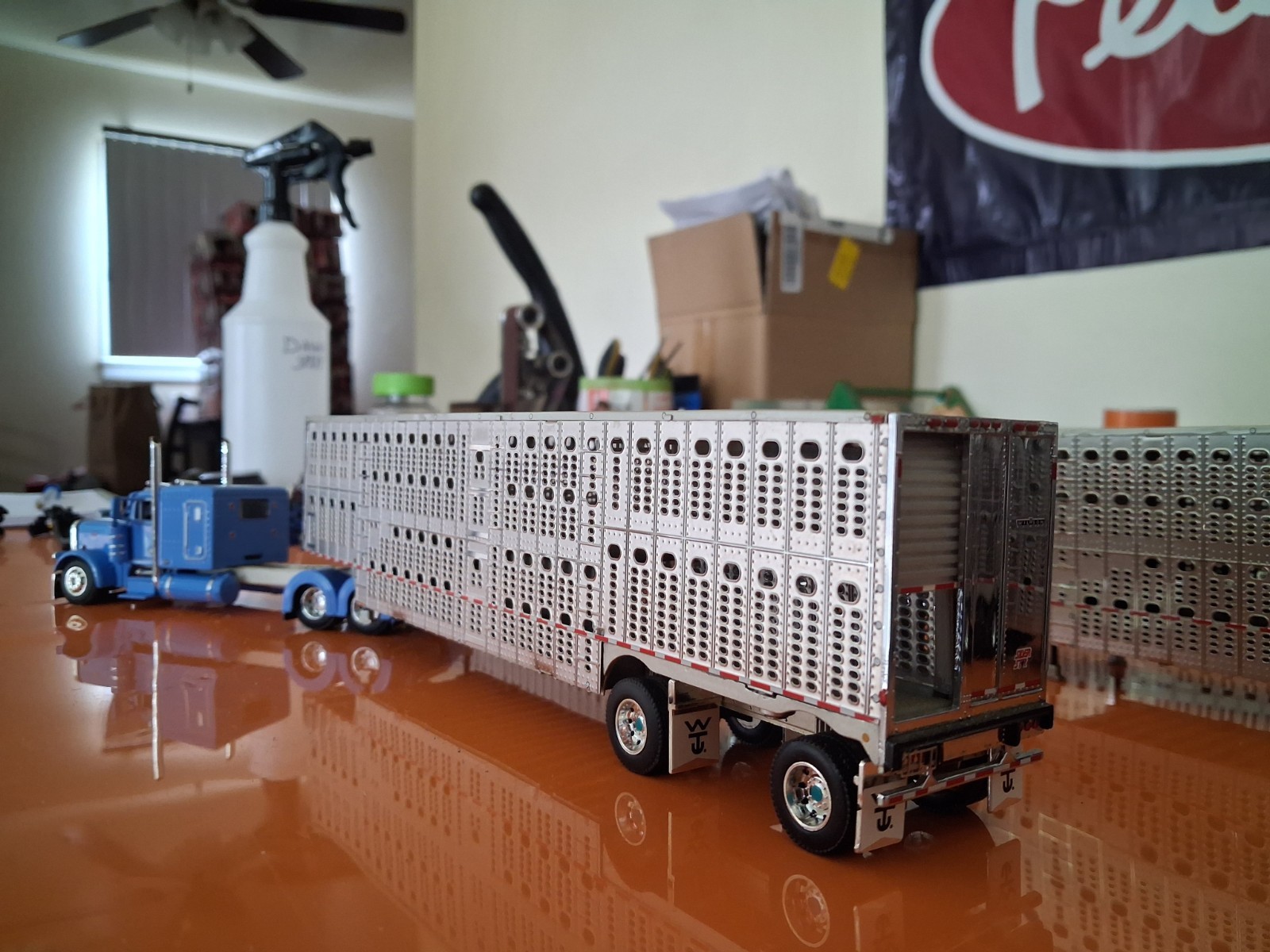 highway 61/DCP Custom built baby bluish with white frame.
