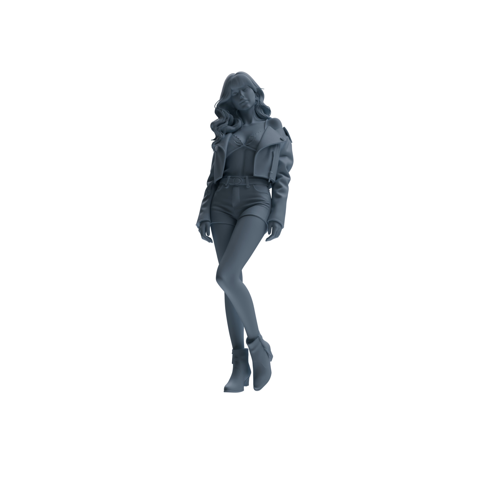 MRY-SFW 1/64/87/160 Fashion Girl Figure Modern HO N Scale Miniature Diorama