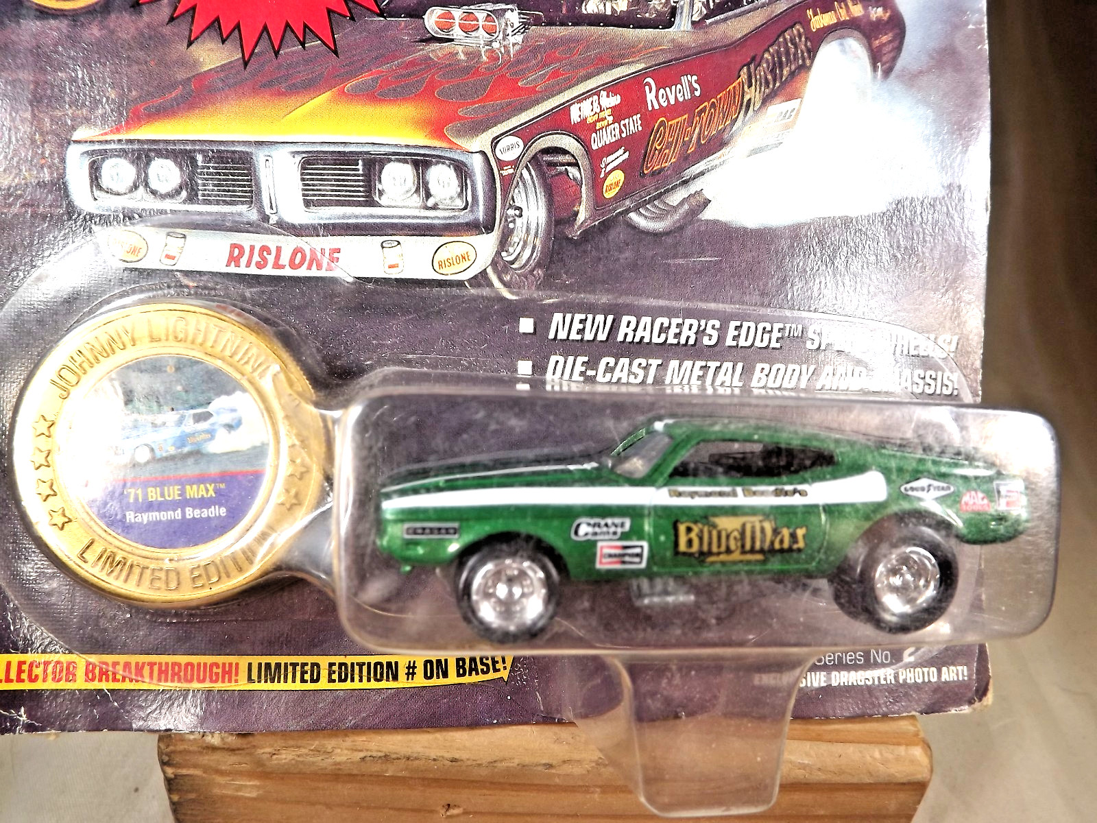 1995 Johnny Lightning Dragsters USA Series 2 ’71 BLUE MAX Raymond Beadie Green