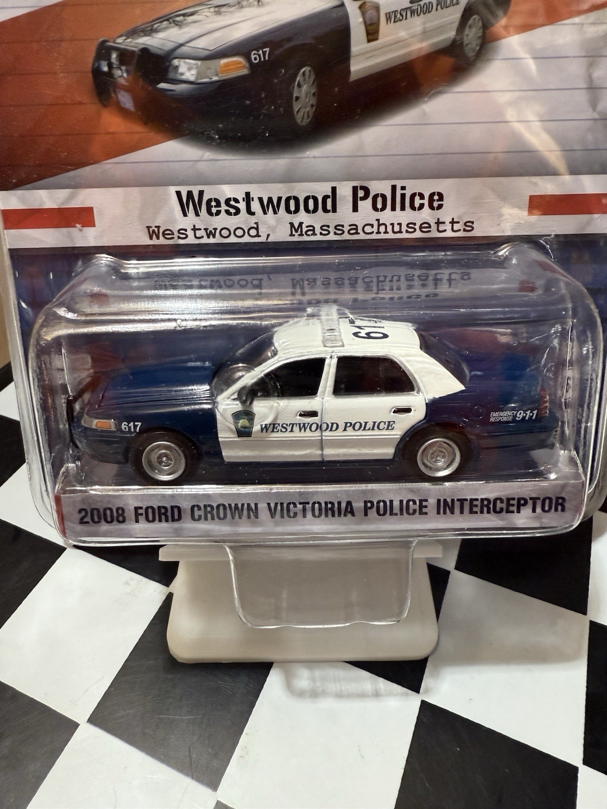 Hot Pursuit Westwood Police 2008 Ford Crown Victoria Interceptor 1/64 Series 11