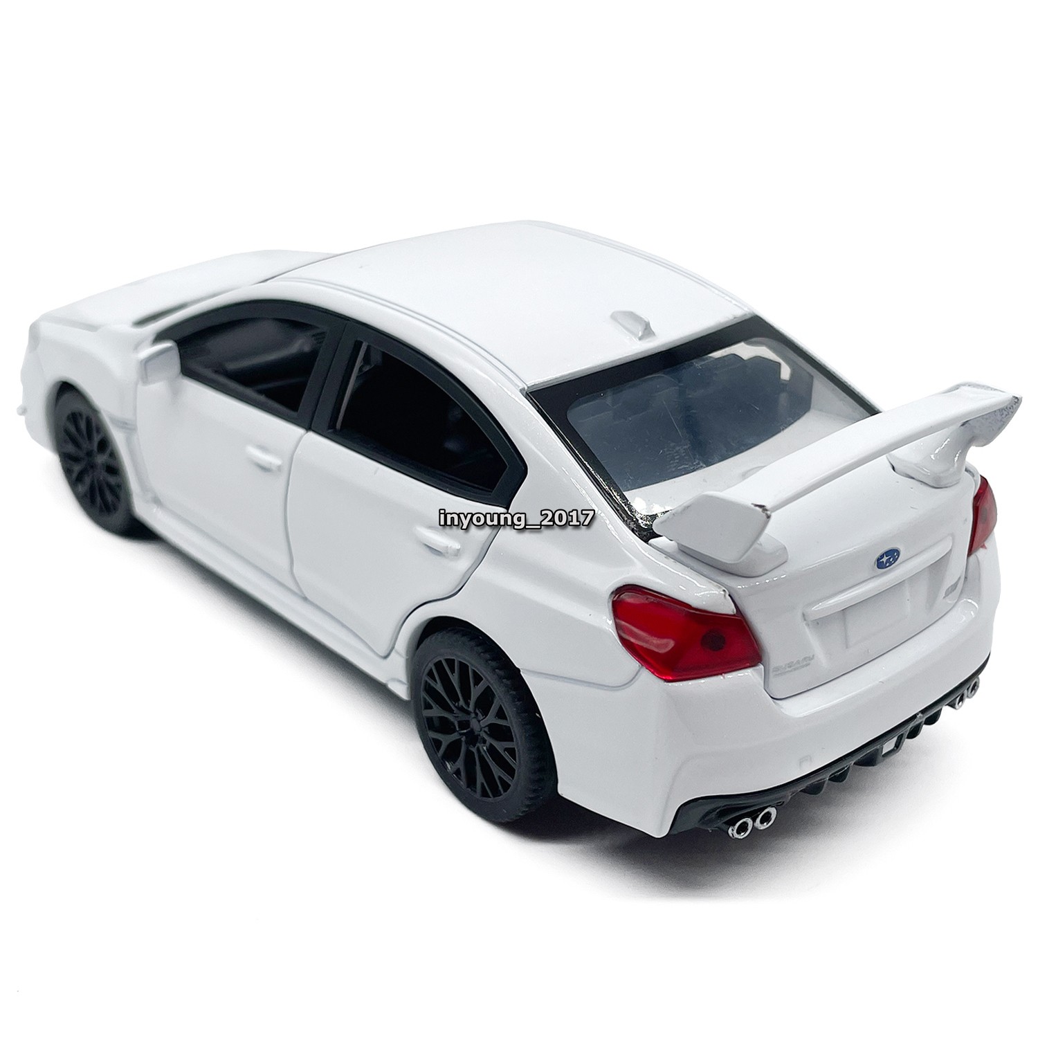 1:30 Subaru WRX STI Model Car Diecast Toy Vehicle Toys for Boys Kids Gifts White