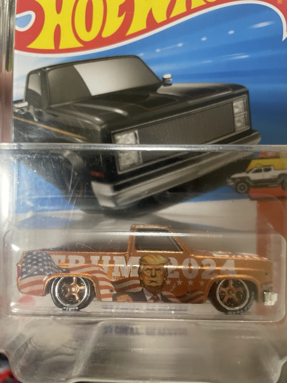 Hot Wheels Hot Trucks 1983 Chevy Silverado Trump 2024 1:64 Diecast Unopened
