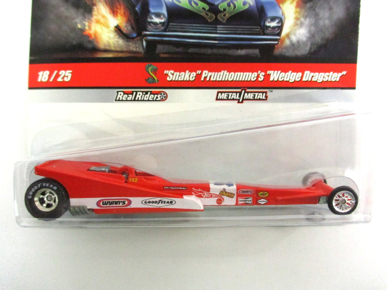 HOT WHEELS – DRAG STRIP DEMONS – DON “THE SNAKE” PRUDHOMME T/F WEDGE DRAGSTER