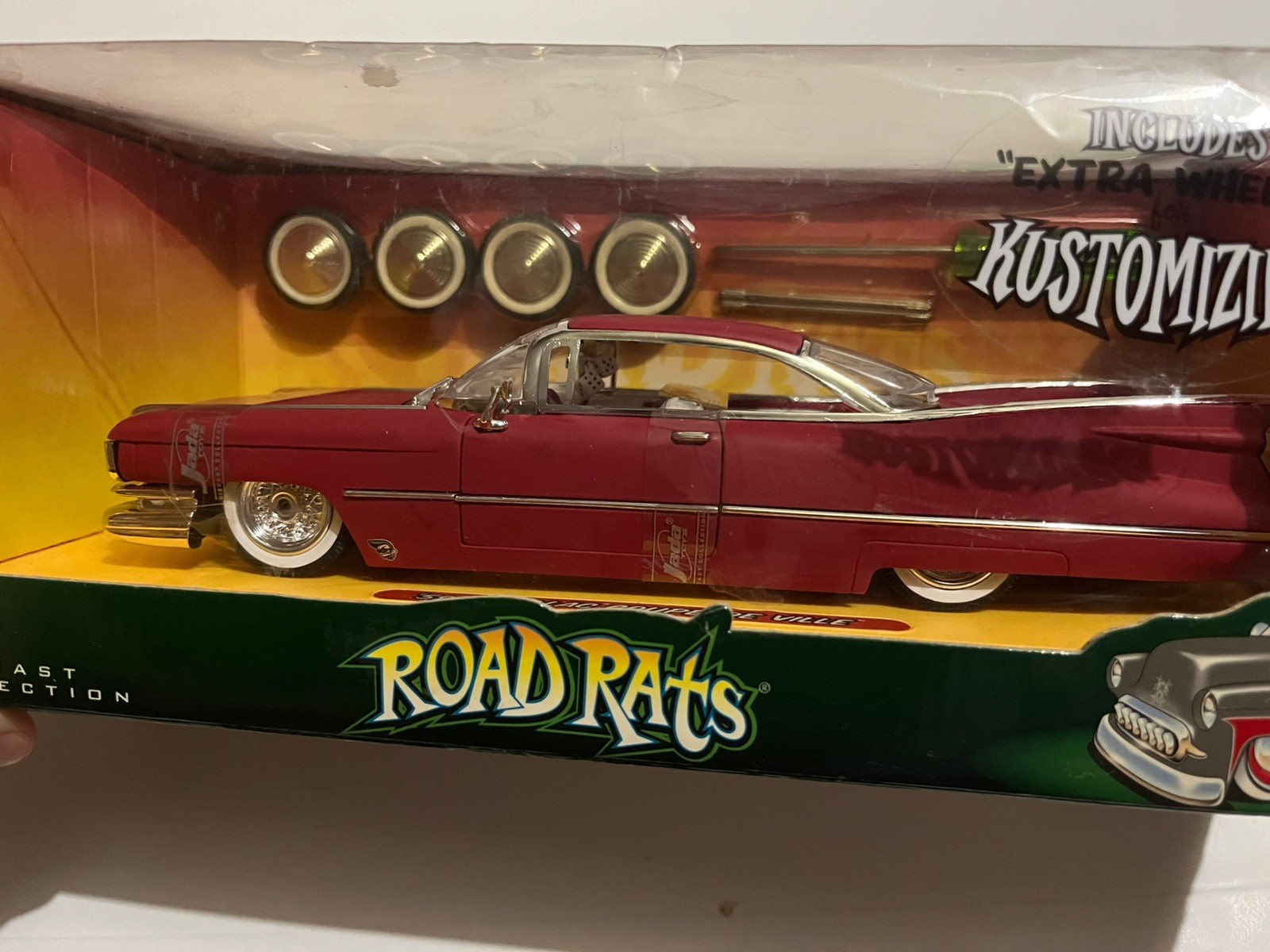Jada Toys Road Rats Cadillac Coupe de Ville Kustomizing Red 1:24 Die Cast