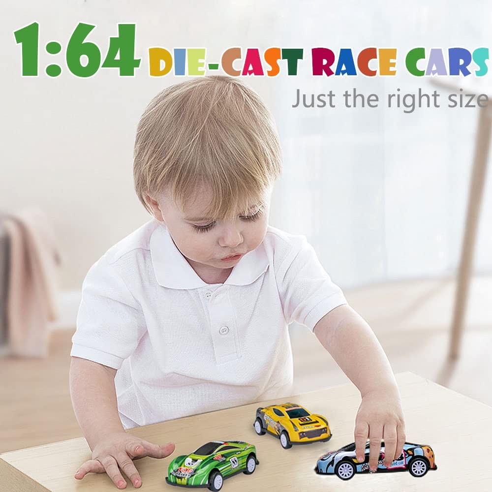 36 Pack Pull Back Toy Cars Mini Die-Cast Race Cars Vehicles Bulk Party Fav
