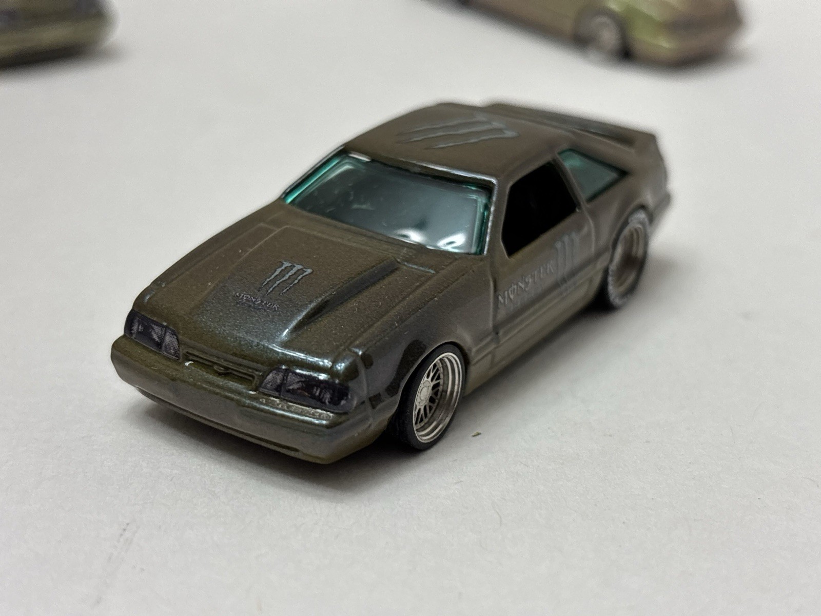 Hot Wheels FOX BODY Monster Energy 1992 Ford Mustang CUSTOMS LOT X 3 Green 🔥🏁