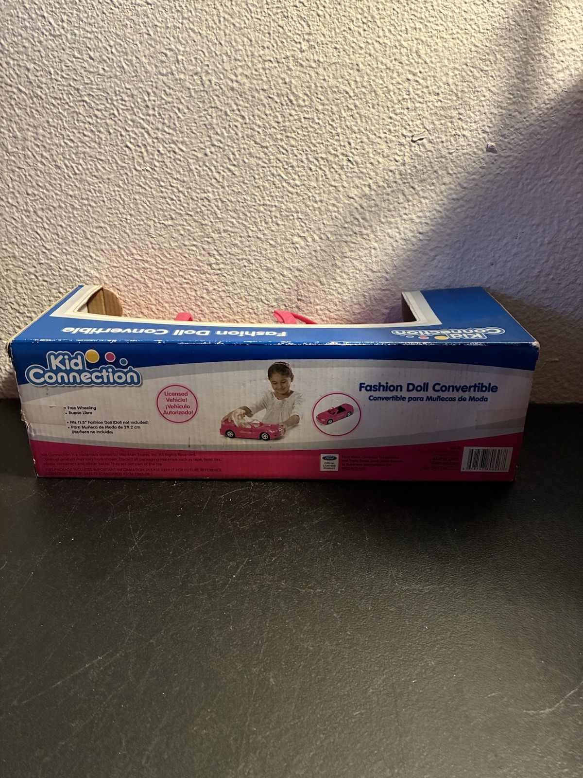 Ford Mustang Convertible Dark Pink Kid Connection New Fits 11.5 Fashion Doll