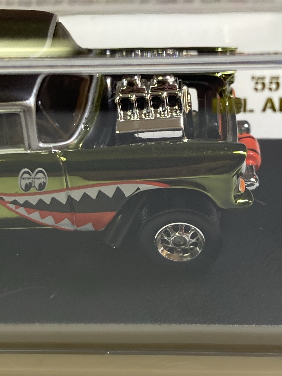 HOT WHEELS 2019 RLC REDLINE CLUB ’55 CHEVY BEL AIR GASSER FLYING TIGER OLIVE