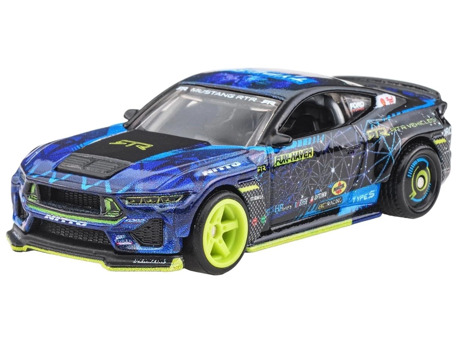 2024 FORD MUSTANG RTR SPEC 5-FD DARK BLUE DIECAST MODEL CAR BY HOT WHEELS JBK48