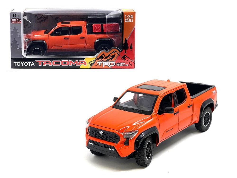 2024 TOYOTA TACOMA TRD OFF ROAD ED. PICKUP ORANGE 1/24 DIECAST MODEL H08778-OR