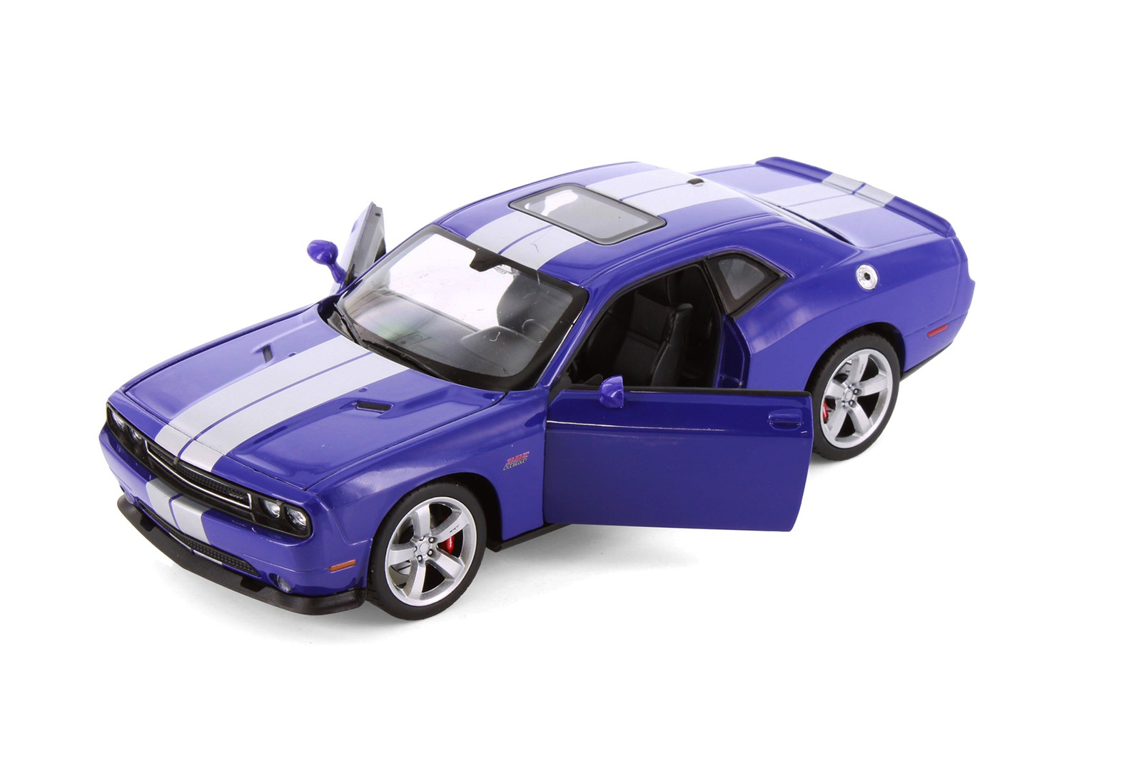 BOX OF 4 2013 DODGE CHALLENGER SRT HARD TOP 1/24 DIECAST CAR SHOWCASTS 24049/4D