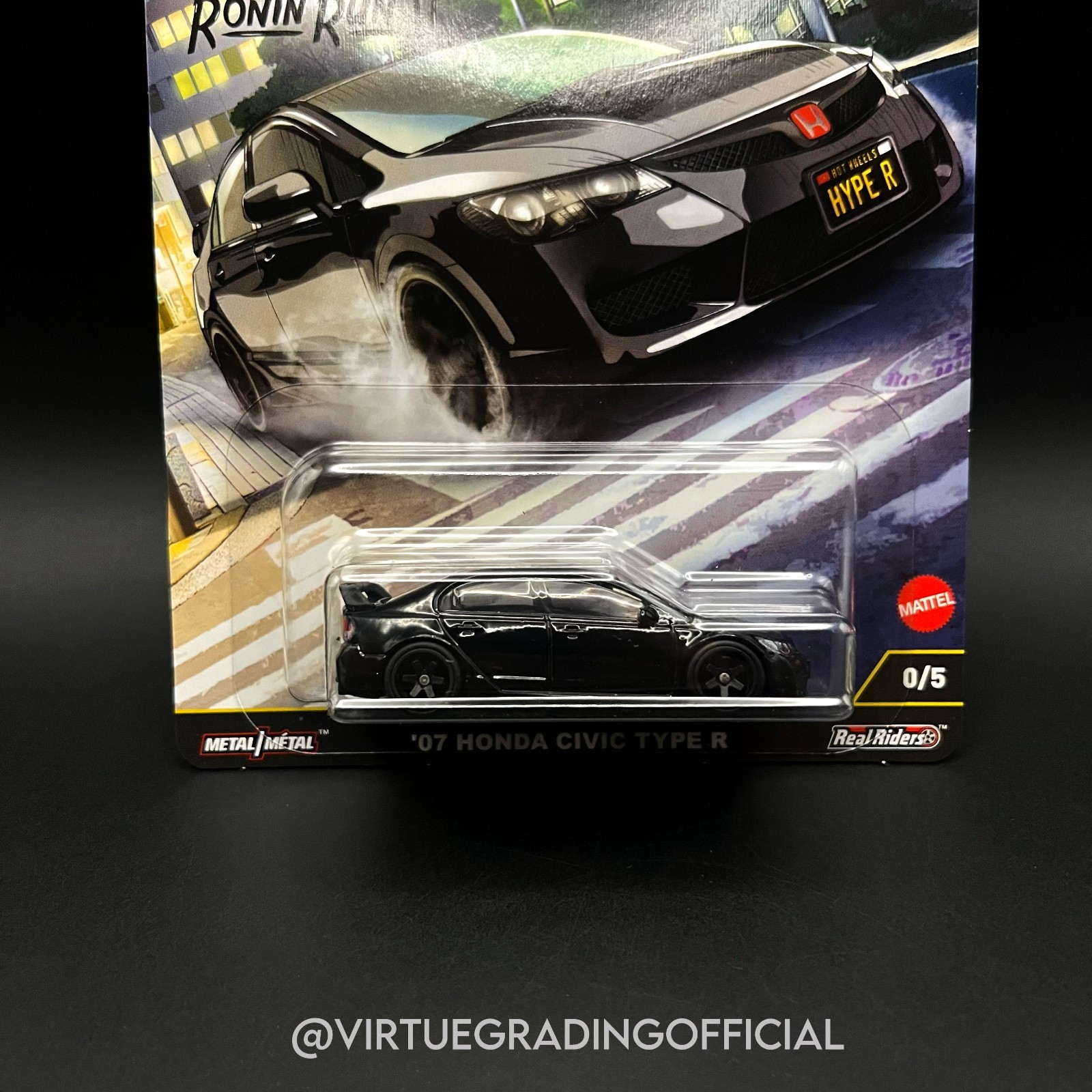 Hot Wheels Graded (CHASE) 9.75 MINT | 07 HONDA CIVIC TYPE R | RONIN RUN II