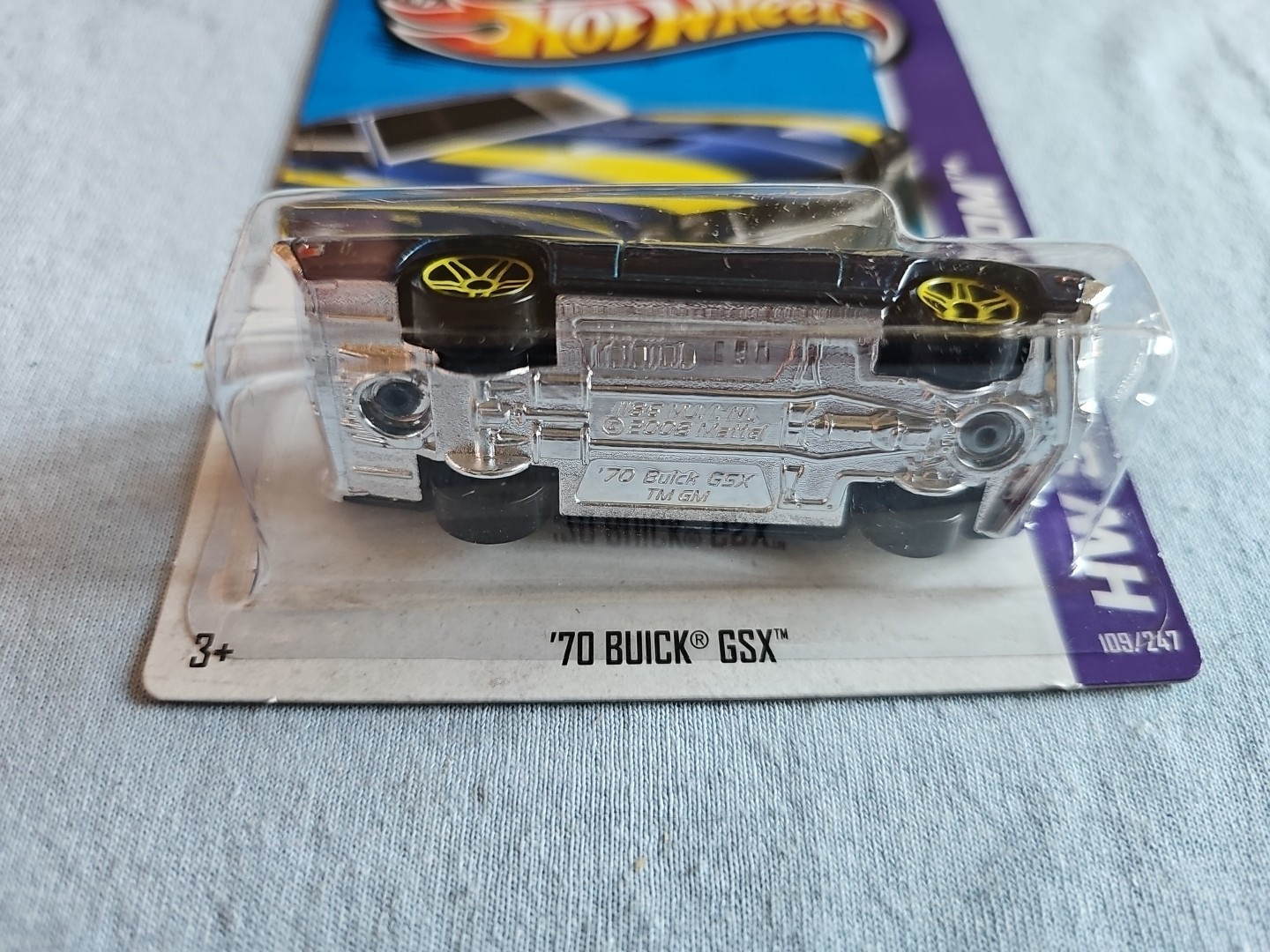 2012 Hot Wheels ’70 BUICK GSX Blue 109/247 GREAT CARD Kmart Color MUSCLE MANIA