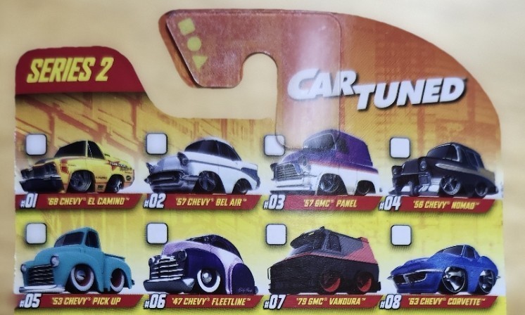1956 Chevy Nomad in Maroon and Gold : Walgreens Foil : Car Tuned Series 2 # 04