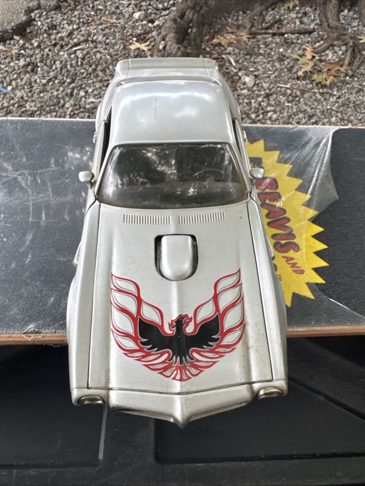 1:18 ERTL 1973 PONTIAC FIREBIRD SILVER / BLACK [NO BOX]
