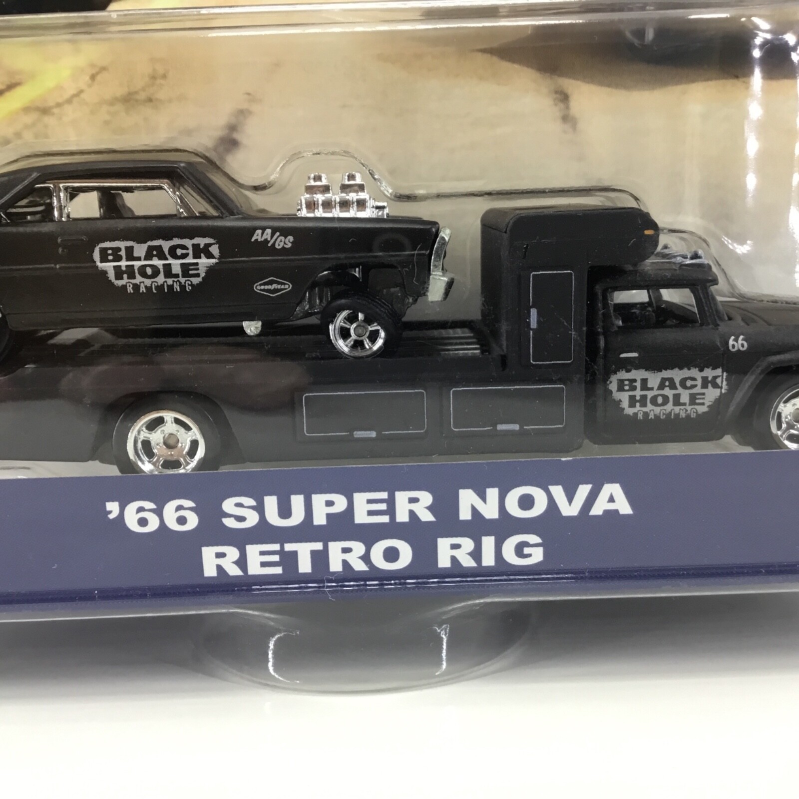 ERROR Hot Wheels 66 Super Nova Black Hole Car Culture Team Transport Blown Tire