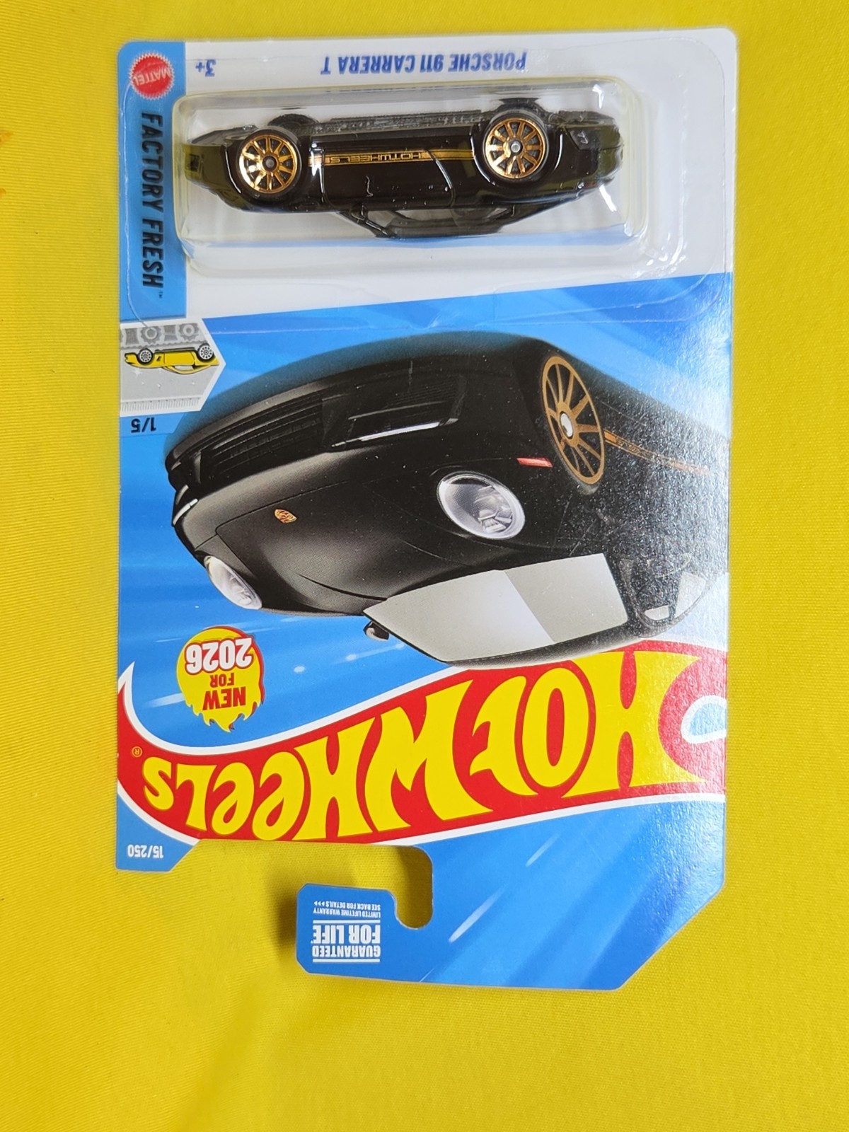 2026 Hot Wheels Porsche 911 Carrera T Diecast black Car & Gift 🔥38