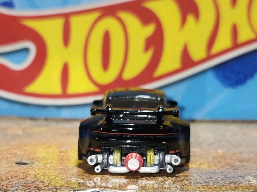 1/64 Custom Hot Wheels 2020 Porsche 911 GT3 Exotics Black