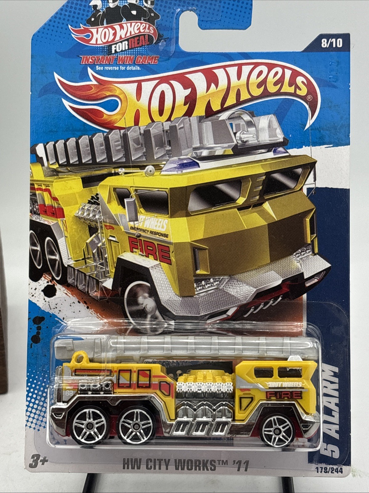 2011 Hot Wheels HW City Works 5 Alarm, Yellow; 8/10 ST57