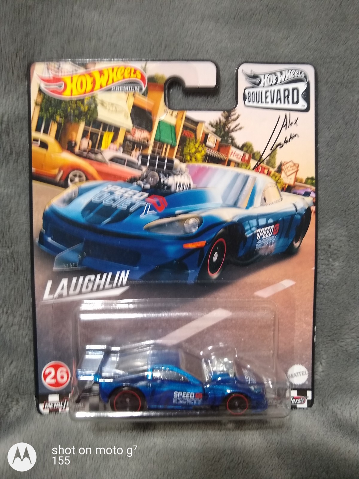 Hot Wheels Boulevard Corvette Z06 Drag Racer Alex Laughlin Premium 1:64