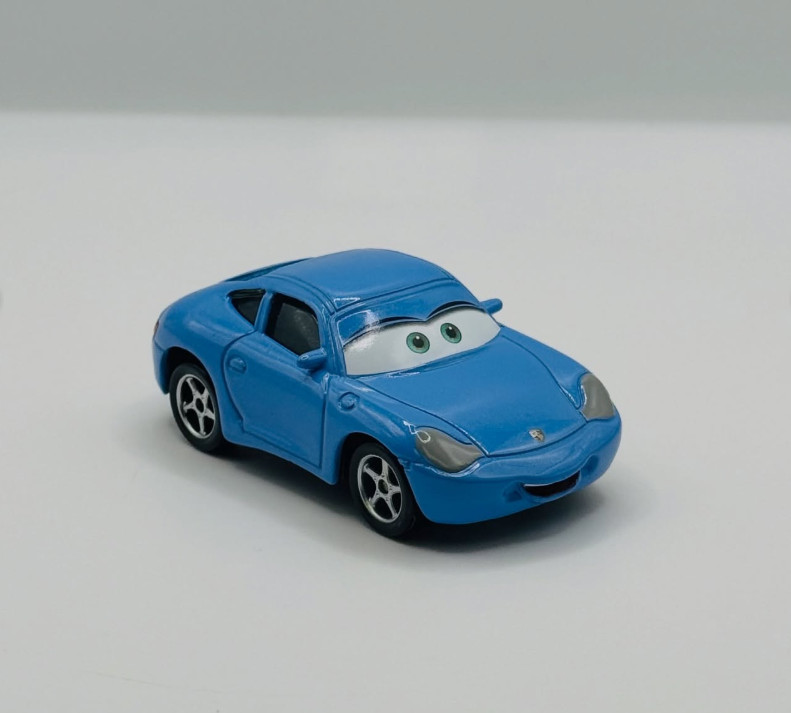Disney Pixar Cars Blue Sally Carrera Diecast 1:55 Porsche Style Green Eyes Xmas