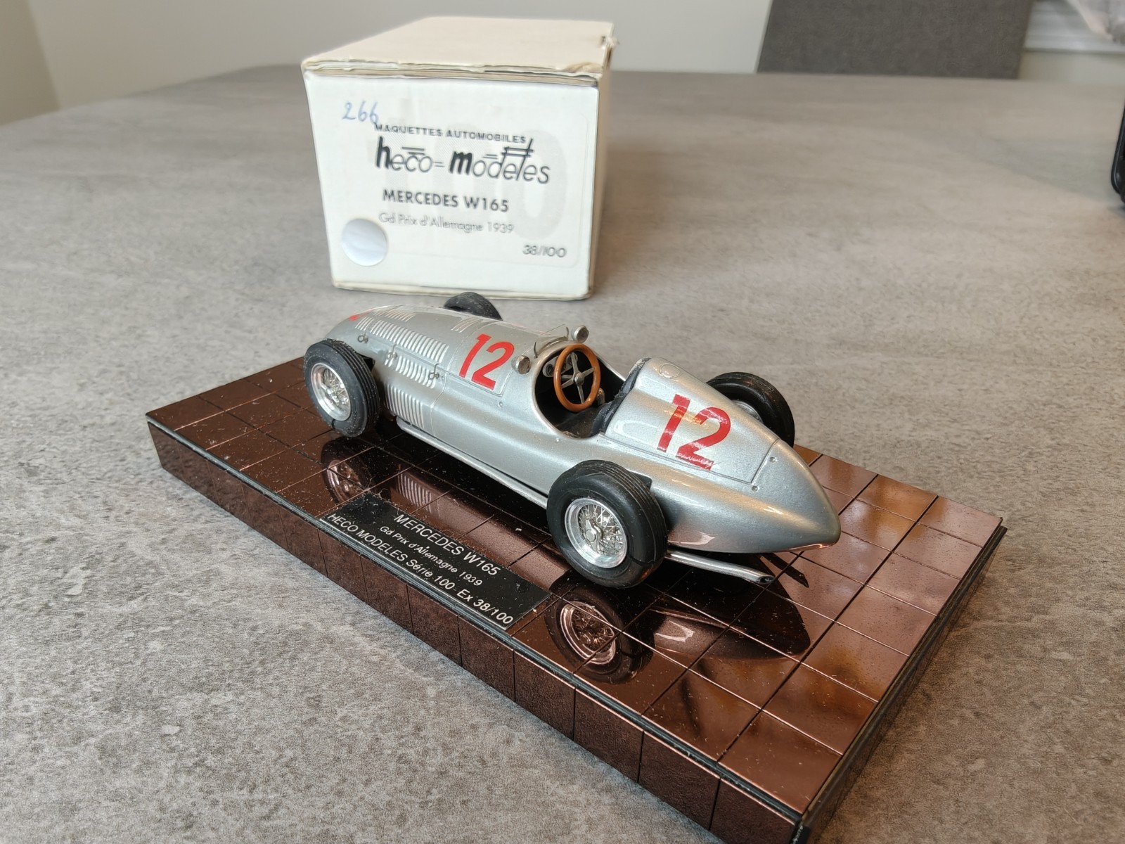 Heco Mercedes-Benz W165 #12 Grand Prix Germany 1939 1:43 Handmade