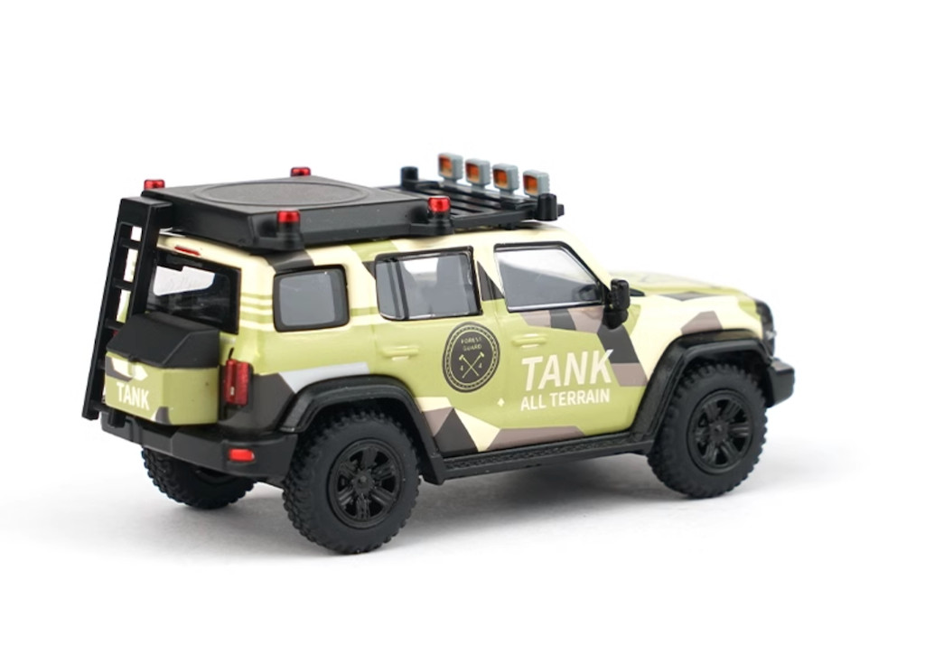 XCARTOYS 1:64 Tank 300 Forest Camp Sports ORV SUV Model Diecast Metal Car