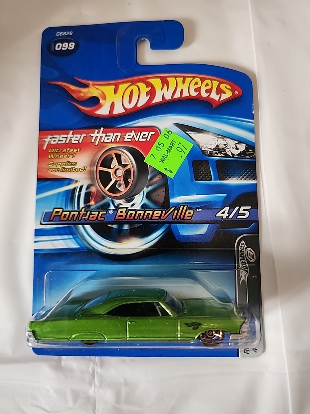 Hot Wheels Pontiac Bonneville Red Line “Faster Than Ever” Gold rim Version #099