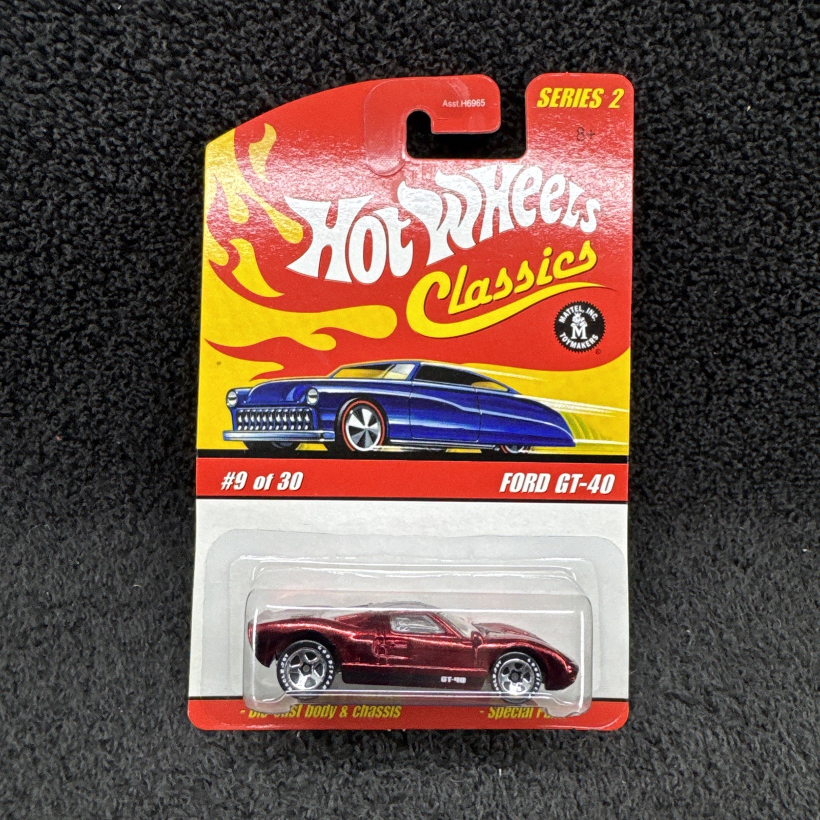 Hot Wheels Classics Series 2 Ford GT-40 A06 RARE Red Spectraflame