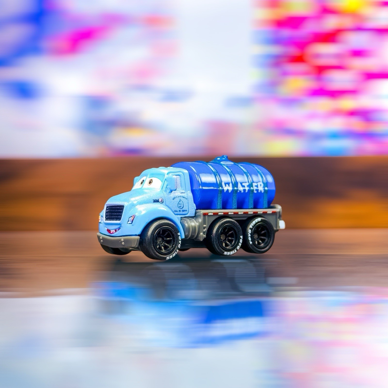 Disney Pixar Cars Mini racer Mr.Drippy Mr Drippy With Real Riders *loose*
